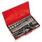 Sealey AK694 Socket Set 64pc 3/8" &amp; 1/2"Sq Drive 6pt WallDrive&amp;reg; - Metric/Imperial additional 1