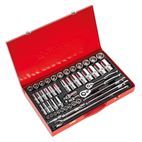 Sealey AK6942 Socket Set 50pc 3/8" &amp; 1/2"Sq Drive 6pt WallDrive&amp;reg; - Metric additional 1