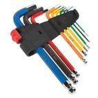 Sealey AK7190 Ball-End Hex Key Set 9pc Colour-Coded Long Metric additional 2