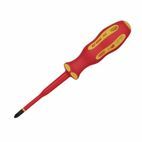 Draper 02164 Ergo Plus&amp;#174; Slimline Cross Slot VDE Screwdriver (No:2 x 100mm) additional 2