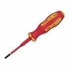 Draper 02254 Ergo Plus&amp;#174; Extra Slim PZ/SL Type VDE Interchangeable Screwdriver Blade No:1 x 80mm additional 2
