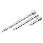 Sealey AK763 Wobble/Rigid Extension Bar Set 3pc 3/8"Sq Drive additional 1