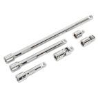 Sealey AK7690 Wobble/Rigid Extension Bar, Adaptor &amp; Universal Joint Set 6pc 3/8"Sq Drive additional 1