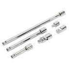 Sealey AK7690 Wobble/Rigid Extension Bar, Adaptor &amp; Universal Joint Set 6pc 3/8"Sq Drive additional 2
