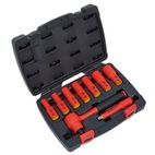 Sealey AK7942 Insulated Socket Set 9pc 3/8"Sq Drive 6pt WallDrive&amp;reg; VDE Approved additional 1