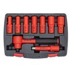 Sealey AK7942 Insulated Socket Set 9pc 3/8"Sq Drive 6pt WallDrive&amp;reg; VDE Approved additional 3