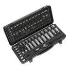 Sealey AK7971 Socket Set 34pc 3/8"Sq Drive 6pt WallDrive&amp;reg; Metric Black Series additional 1