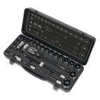 Sealey AK7972 Socket Set 28pc 1/2"Sq Drive 6pt WallDrive&amp;reg; Metric Black Series additional 5