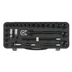 Sealey AK7972 Socket Set 28pc 1/2"Sq Drive 6pt WallDrive&amp;reg; Metric Black Series additional 9