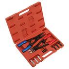 Sealey AK8500 Circlip Pliers Set Internal/External 265mm Heavy-Duty additional 1