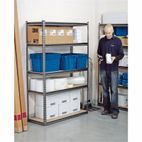Draper 21663 Heavy Duty Steel Shelving Unit - Five Shelves (L1220 x W450 x H1830mm) additional 2