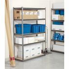 Draper 21663 Heavy Duty Steel Shelving Unit - Five Shelves (L1220 x W450 x H1830mm) additional 3