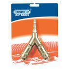 Draper 25855 PCL Twin Standard Coupling with Two Male Couplings and One Tailpiece Supplied additional 1