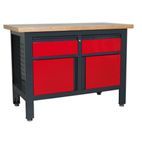 Sealey AP1372A Workstation with 2 Drawers &amp; 2 Cupboards additional 2