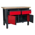 Sealey AP1372A Workstation with 2 Drawers &amp; 2 Cupboards additional 1