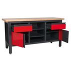 Sealey AP1905A Workstation with 2 Drawers, 2 Cupboards &amp; Open Storage additional 1