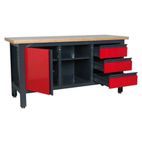 Sealey AP1905B Workstation with 3 Drawers, 1 Cupboard &amp; Open Storage additional 1
