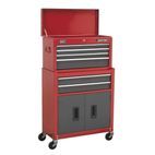Sealey AP2200BB Topchest &amp; Rollcab Combination 6 Drawer with Ball Bearing Slides - Red/Grey additional 1