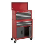 Sealey AP2200BB Topchest &amp; Rollcab Combination 6 Drawer with Ball Bearing Slides - Red/Grey additional 3