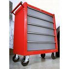 Sealey AP22505BB Rollcab 5 Drawer with Ball Bearing Slides - Red/Grey additional 2