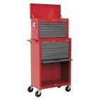 Sealey AP22513BB Topchest &amp; Rollcab Combination 13 Drawer with Ball Bearing Slides - Red/Grey additional 3