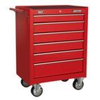 Sealey AP226 Rollcab 6 Drawer with Ball Bearing Slides - Red additional 1