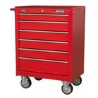 Sealey AP226 Rollcab 6 Drawer with Ball Bearing Slides - Red additional 2