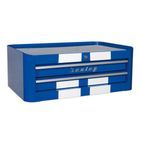 Sealey AP28102BWS Mid-Box 2 Drawer Retro Style - Blue with White Stripes additional 1