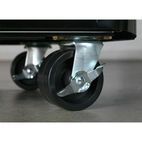 Sealey AP28204BR Rollcab 4 Drawer Retro Style- Black with Red Anodised Drawer Pulls additional 3