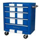 Sealey AP28204BWS Rollcab 4 Drawer Retro Style - Blue with White Stripes additional 2