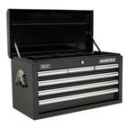 Sealey AP33069B Topchest 6 Drawer with Ball Bearing Slides - Black additional 2