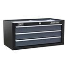 Sealey AP3503TB Mid-Box 3 Drawer with Ball Bearing Slides - Black/Grey additional 1