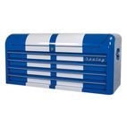 Sealey AP41104BWS Topchest 4 Drawer Wide Retro Style - Blue with White Stripes additional 3