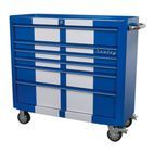 Sealey AP41206BWS Rollcab 6 Drawer Wide Retro Style - Blue with White Stripes additional 3