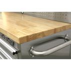 Sealey AP5520SS Mobile Stainless Steel Tool Cabinet 10 Drawer with Backboard &amp; 2 Wall Cupboards additional 3