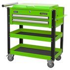 Sealey AP760MHV Heavy-Duty Mobile Tool &amp; Parts Trolley 2 Drawers &amp; Lockable Top - Hi-Vis Green additional 7