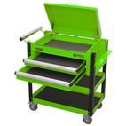 Sealey AP760MHV Heavy-Duty Mobile Tool &amp; Parts Trolley 2 Drawers &amp; Lockable Top - Hi-Vis Green additional 9
