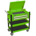 Sealey AP760MHV Heavy-Duty Mobile Tool &amp; Parts Trolley 2 Drawers &amp; Lockable Top - Hi-Vis Green additional 3