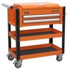 Sealey AP760MO Heavy-Duty Mobile Tool &amp; Parts Trolley 2 Drawers &amp; Lockable Top - Orange additional 8