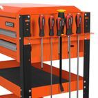 Sealey AP760MO Heavy-Duty Mobile Tool &amp; Parts Trolley 2 Drawers &amp; Lockable Top - Orange additional 7