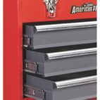 Sealey AP9243BB Tool Chest 3 Drawer Portable with Ball Bearing Slides - Red/Grey additional 3