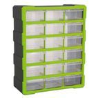 Sealey APDC18HV Cabinet Box 18 Drawer - Hi-Vis Green/Black additional 1