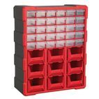 Sealey APDC39R Cabinet Box 39 Drawer - Red/Black additional 1