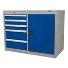 Sealey API1103B Industrial Cabinet/Workstation 5 Drawer &amp; 1 Shelf Locker additional 4