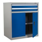 Sealey API8810 Industrial Cabinet 2 Drawer &amp; 1 Shelf Double Locker additional 2