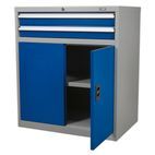Sealey API8810 Industrial Cabinet 2 Drawer &amp; 1 Shelf Double Locker additional 5