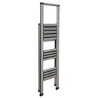 Sealey APSL3 Aluminium Professional Folding Step Ladder 3-Step 150kg Capacity additional 2