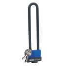 Draper 62952 U Bar Extra Long Shackle Lock with 2 Keys additional 1