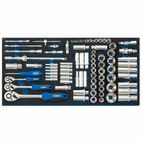 Draper 63540 1/4", 3/8", and 1/2" Socket Set in Full Drawer EVA Insert Tray (84 Piece) additional 2
