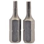 Draper 63961 2.5mm 1/4" Hex Hexagonal Insert Bit 25mm Long x 2 additional 1